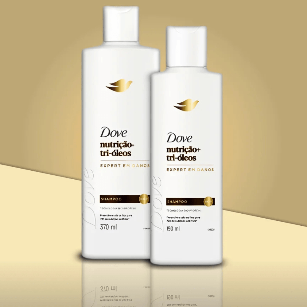 Shampoo Dove Nutrição + Tri-Óleos 370ml